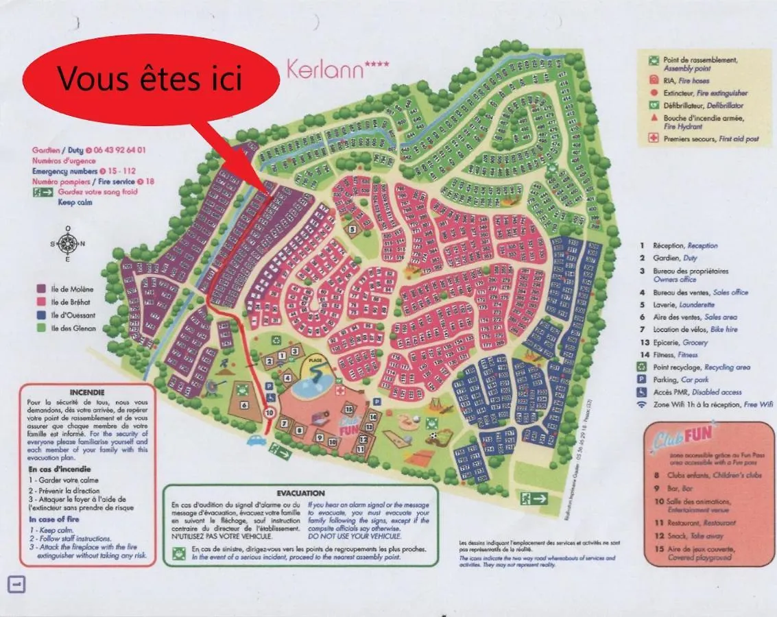 Kemp Mobil-Home 6/8 Personnes Au Domaine De Kerlann, Pont-Aven Francie